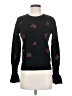 Unbranded 100% Wool Floral Black Cardigan Size S - photo 1