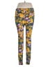 Lularoe Floral Yellow Active Pants Size 1X (Tall & Curvy) - photo 1