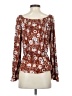 CeCe Brown Long Sleeve Blouse Size S - photo 2