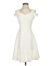 Assorted Brands Solid Ivory Cocktail Dress Size S - photo 1