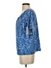 CeCe Paisley Multi Color Blue Short Sleeve Blouse Size S - photo 5