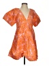 A.L.C. 100% Cotton Paisley Orange Casual Dress Size 2 - photo 1