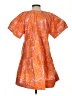 A.L.C. 100% Cotton Paisley Orange Casual Dress Size 2 - photo 2
