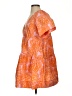 A.L.C. 100% Cotton Paisley Orange Casual Dress Size 2 - photo 5