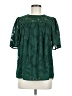 Unbranded 100% Polyester Green Short Sleeve Blouse Size S - photo 1