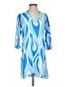 Escapada 100% Rayon Blue 3/4 Sleeve Blouse Size S - photo 1