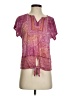 Ruby Rd. Paisley Pink Short Sleeve T-Shirt Size S (petite) - photo 1