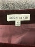 Moon River 100% Polyester Solid Burgundy Casual Skirt Size XS - photo 4