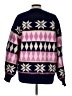 Listicle Argyle Purple Pullover Sweater Size L - photo 2