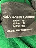 Zara Basic Solid Green Casual Dress Size S - photo 7