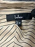 Lulus 100% Polyester Stripes Tan Long Sleeve Blouse Size M - photo 4