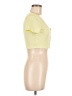 Shein 100% Polyester Yellow Short Sleeve Top Size M - photo 4