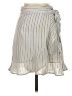 Lulus Stripes Gray Casual Skirt Size S - photo 1