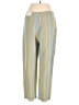 Soft Surroundings Stripes Yellow Linen Pants Size 8 - photo 2