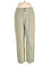 Soft Surroundings Stripes Yellow Linen Pants Size 8 - photo 1