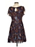 Assorted Brands Paisley Brown Casual Dress Size S - photo 2