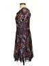 Assorted Brands Paisley Brown Casual Dress Size S - photo 5