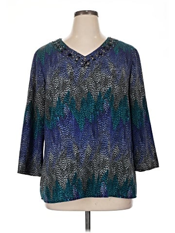 Cato 3/4 Sleeve Blouse (view 1)