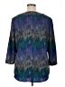 Cato 100% Polyester Teal 3/4 Sleeve Blouse Size XL - photo 2