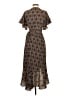 Max Studio Paisley Multi Color Brown Casual Dress Size S - photo 2