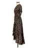Max Studio Paisley Multi Color Brown Casual Dress Size S - photo 5