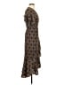 Max Studio Paisley Multi Color Brown Casual Dress Size S - photo 4