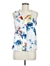 Banana Republic 100% Polyester White Sleeveless Blouse Size S - photo 1