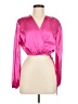 Assorted Brands Pink Long Sleeve Blouse Size M - photo 1