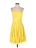 David's Bridal 100% Polyester Yellow Cocktail Dress Size 4 - photo 1