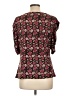 East5th Burgundy Short Sleeve Blouse Size L - photo 2