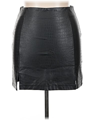 Alya Faux Leather Skirt (view 1)