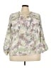 NY Collection Ivory 3/4 Sleeve Blouse Size 3X (estimated) - photo 1