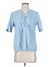 Old Navy 100% Cotton Blue Short Sleeve Blouse Size S - photo 1