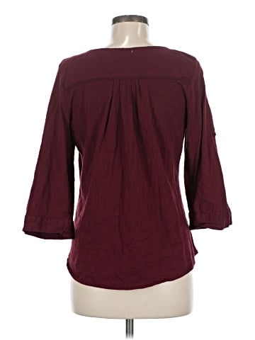 Gloria Vanderbilt 3/4 Sleeve Button-Down Shirt (view 2)