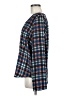 XXI 100% Polyester Plaid Blue Long Sleeve Blouse Size M - photo 5