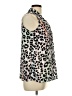 Spense 100% Polyester Animal Print Silver Sleeveless Blouse Size L - photo 4
