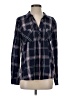 Soft Joie 100% Rayon Plaid Blue Long Sleeve Blouse Size S - photo 1