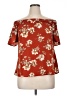 Unbranded Red Short Sleeve Blouse Size XL (estimated) - photo 1