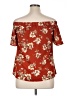 Unbranded Red Short Sleeve Blouse Size XL (estimated) - photo 2