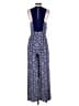 Elevenses 100% Rayon Paisley Blue Jumpsuit Size 4 - photo 2