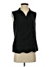 Ann Taylor 100% Polyester Black Sleeveless Blouse Size S - photo 1