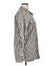 DressBarn Stripes Silver Long Sleeve Button-Down Shirt Size 14 - 16 - photo 4