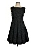 Zara Basic 100% Polyester Polka Dots Black Casual Dress Size S - photo 1