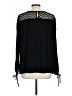 Mossimo 100% Rayon Black Long Sleeve Blouse Size L - photo 2