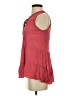 Floreat 100% Rayon Red Sleeveless Blouse Size 4 - photo 5