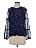 Ann Taylor LOFT 100% Polyester Blue 3/4 Sleeve Blouse Size S - photo 1