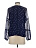 Ann Taylor LOFT 100% Polyester Blue 3/4 Sleeve Blouse Size S - photo 2