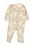 Chick Pea 100% Polyester Animal Print Tan Short Sleeve Onesie Size 3-6 mo - photo 1