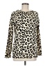 Ampersand Ave 100% Cotton Animal Print Gold Pullover Sweater Size M - photo 1