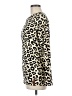Ampersand Ave 100% Cotton Animal Print Gold Pullover Sweater Size M - photo 5
